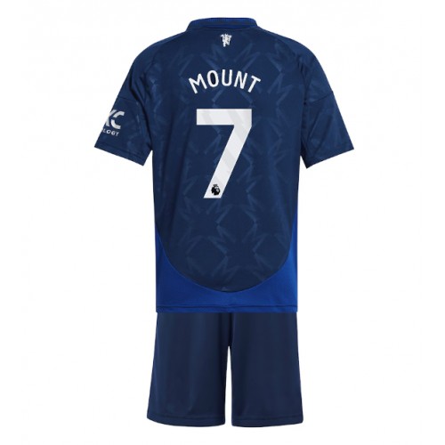 Manchester United Mason Mount #7 Gostujuci Dres za djecu 2024-25 Kratak Rukav (+ Kratke hlače)